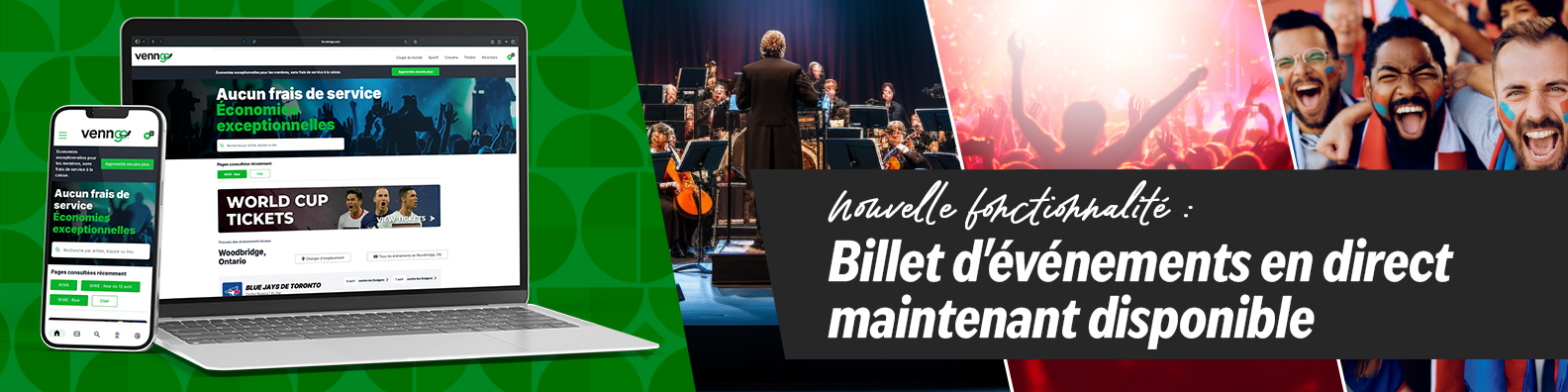 Venngo lançe une nouvelle façon d'acheter vos billets d'événements.