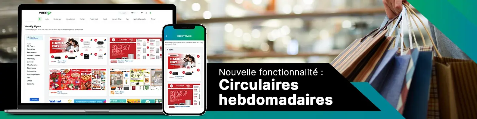 Venngo lance les circulaires hebdomadaires, en plus de son écosystème de privilèges.
